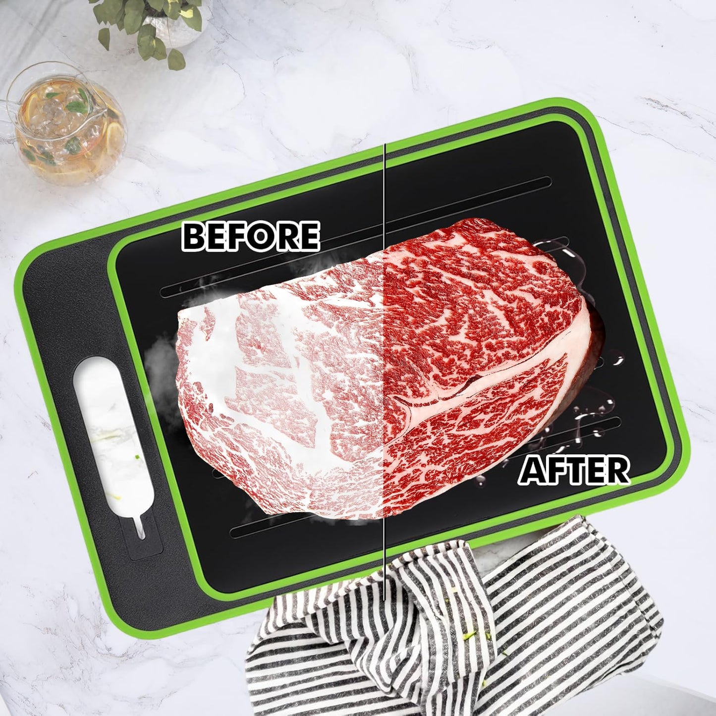 4 in 1 Defrosting Plate with Chopping Board